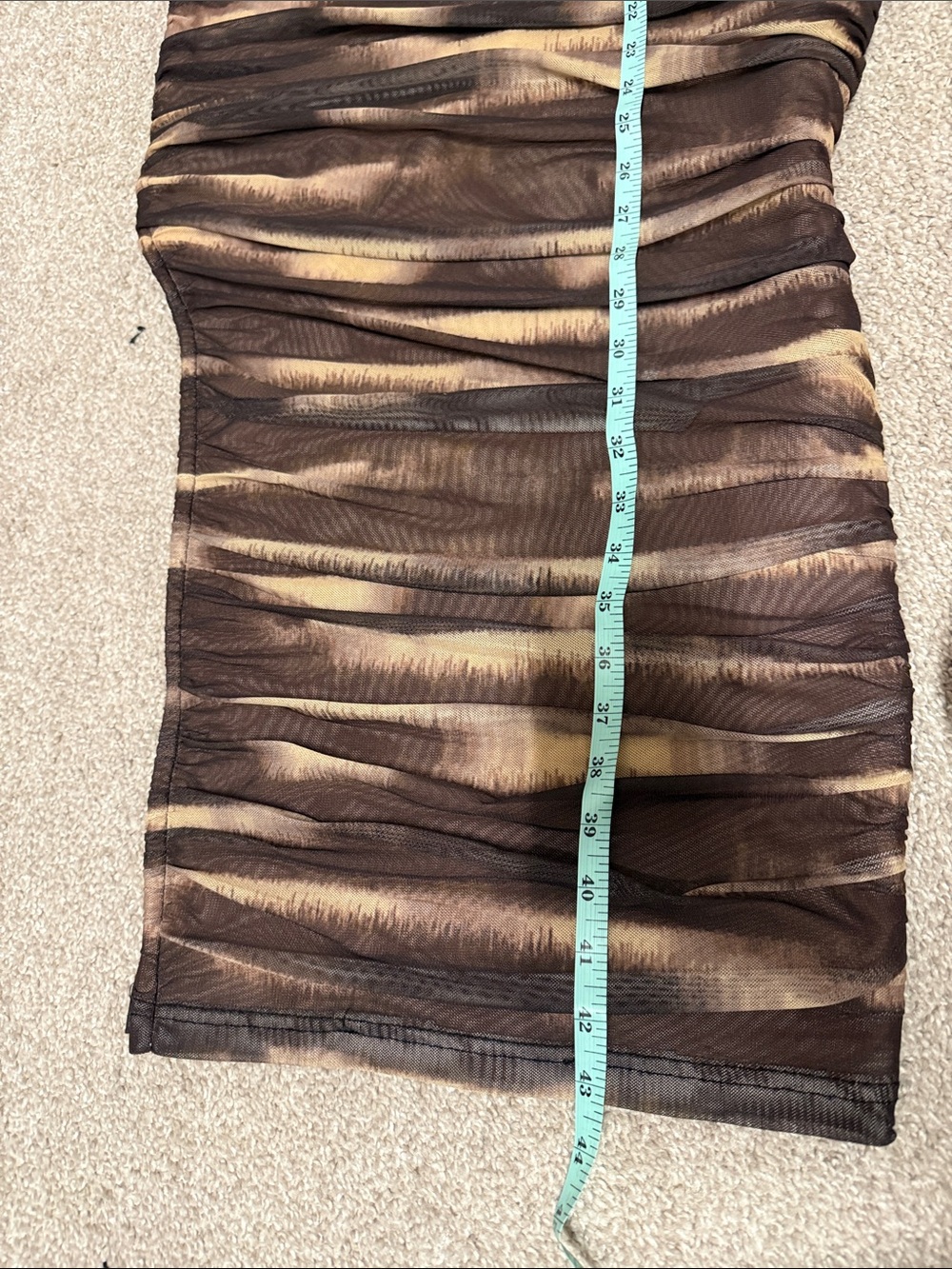 Elliatt One-Shoulder Mesh Midi Miley Dress - Picture 12 of 12